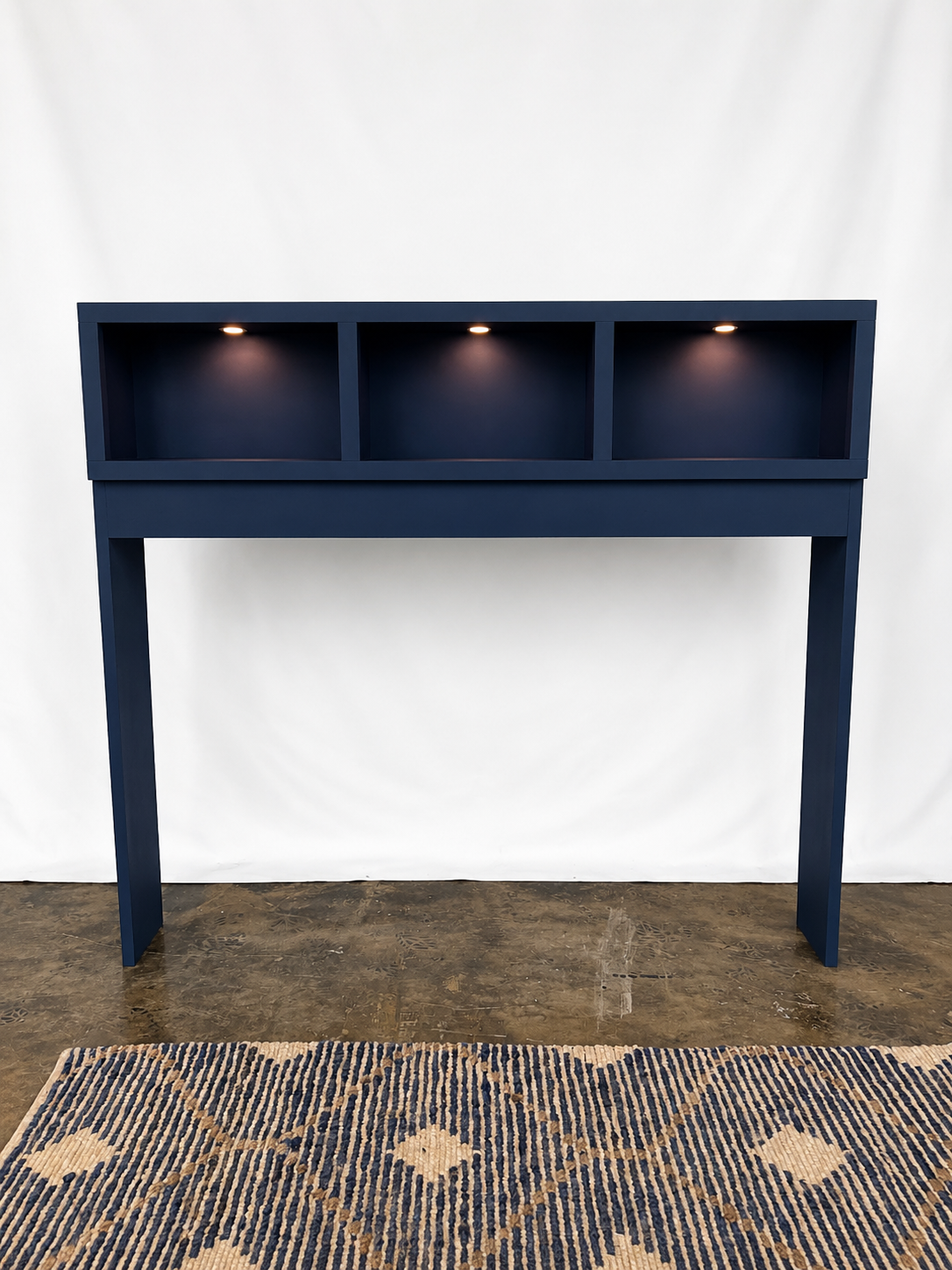 Navy Bedside Cubby