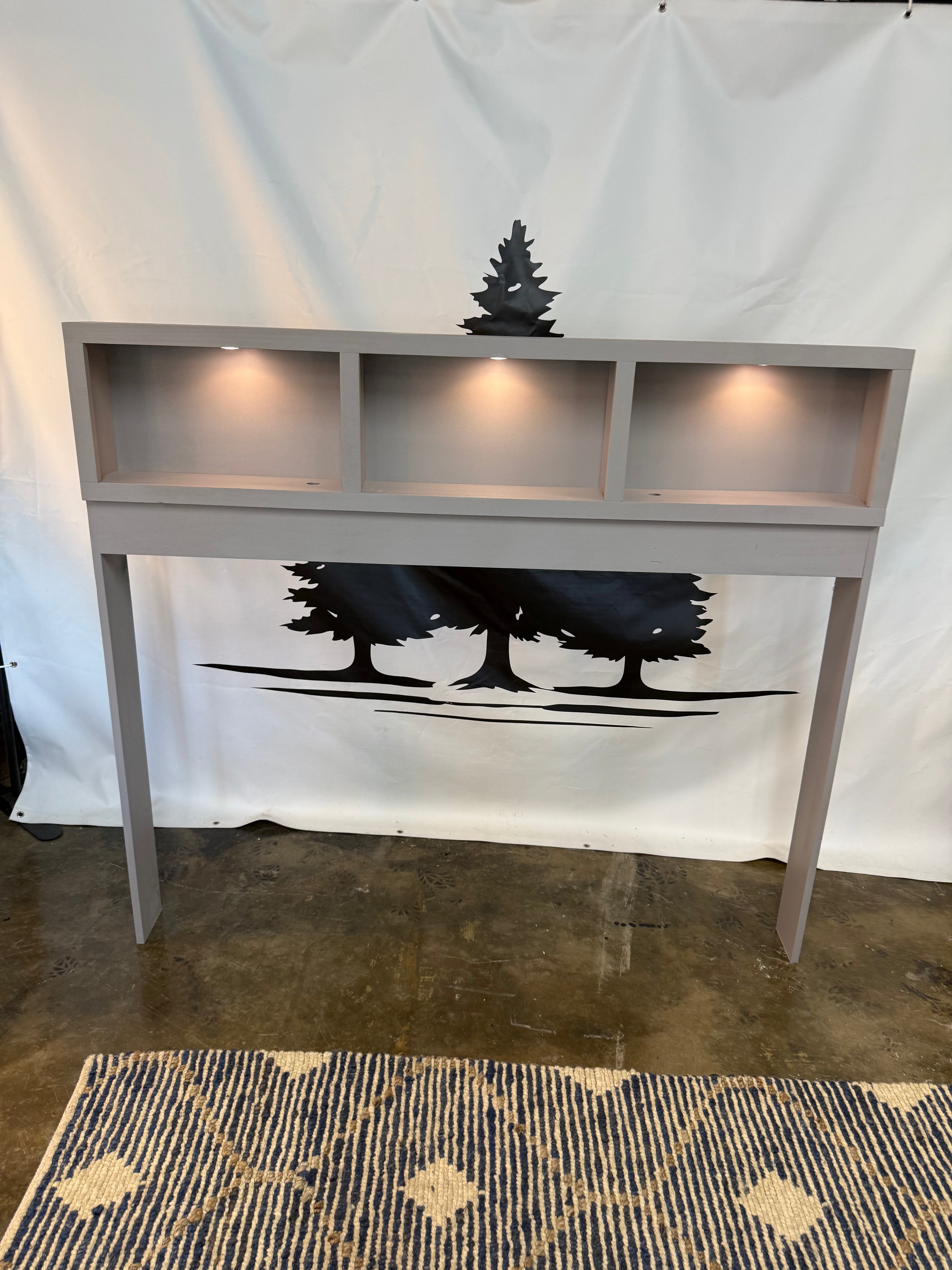 Gray Bedside Cubby