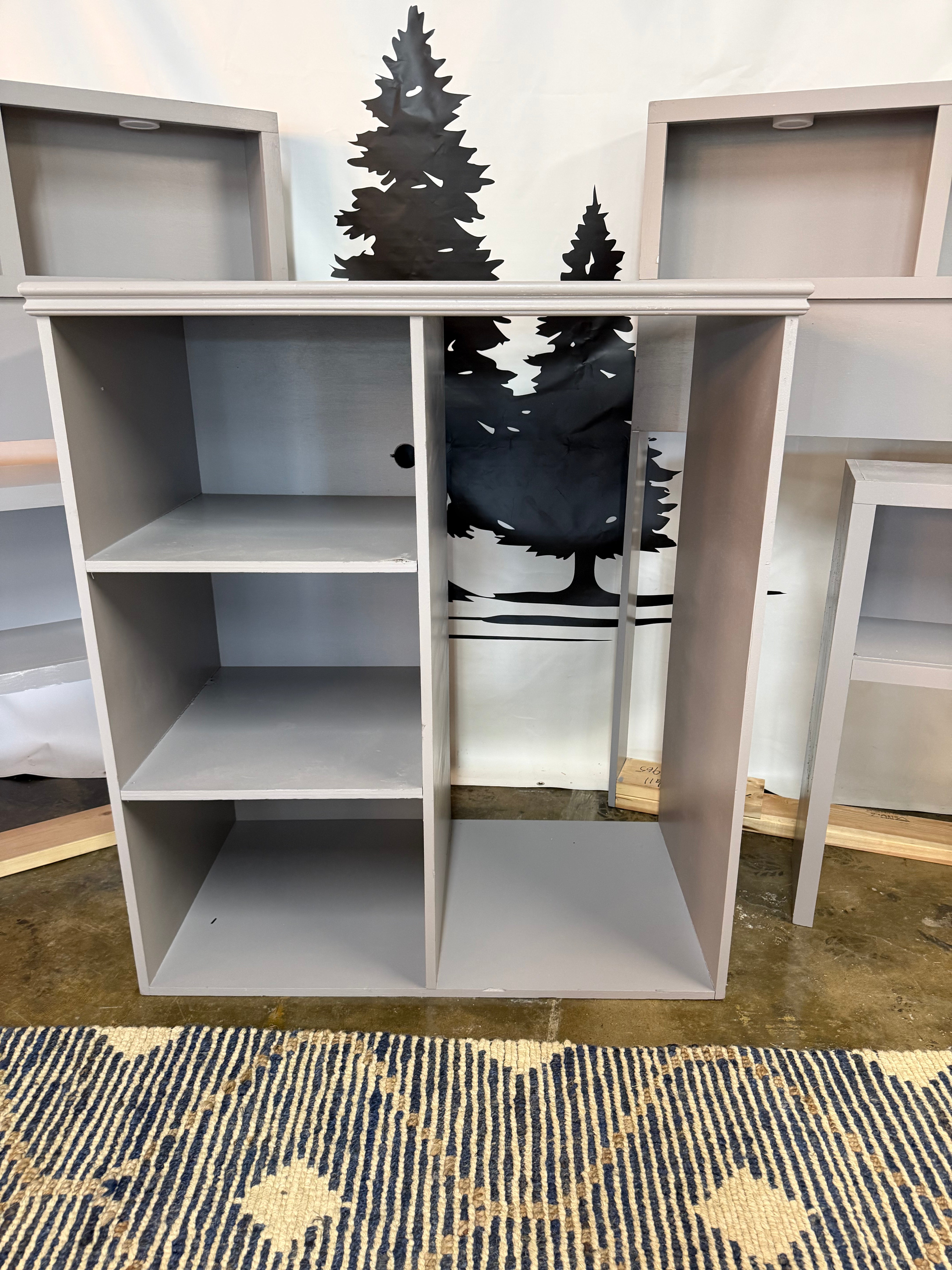 Gray Middle Cabinet